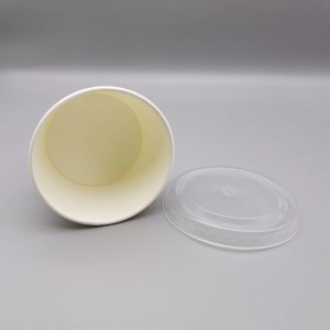 Okrogli papirnati kozarec Sustainebale za enkratno uporabo za jušno skodelico za omako