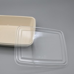 Disposable biodegradable bagasse pulp Roast meat box for food container