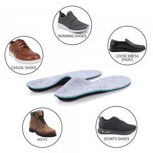 Warm Arch Support Orthotic Cork Insole for Flat Foot