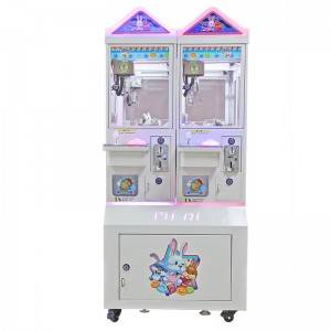 Supply ODM China Coin Operated Plush Toy Crane Gift Game Machine Crazy Toy 3 Plush Doll Crane Claw Vending Game Machine