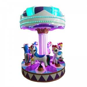 coin operated carousel kiddie rides game machine for 6 kids