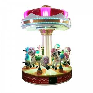 Hot New Products 3d Kiddie Ride - coin operated Merry-Go-Round horse kiddie rides game machine for 6 players – Meiyi