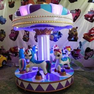 China coin operated Merry-Go-Round horse kiddie rides game machine for 6 players factory and suppliers | Meiyi
