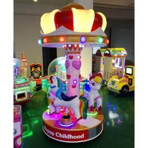China coin operated carousel horse kiddie rides game machine for 3 kids factory and suppliers | Meiyi