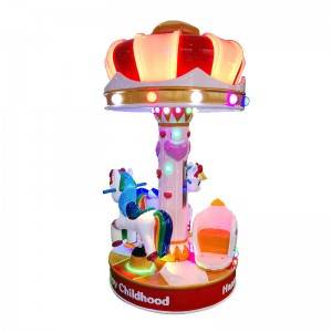 Excellent quality Fire Truck Kiddie Ride -  coin operated carousel horse kiddie rides game machine for 3 kids – Meiyi