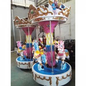 China Amusemets park coin operated  carousel kiddie rides game machine for 3 kids factory and suppliers | Meiyi