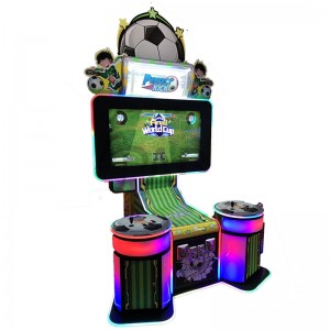 Coin operated lottery ticket game machine perferct kick football video game machine