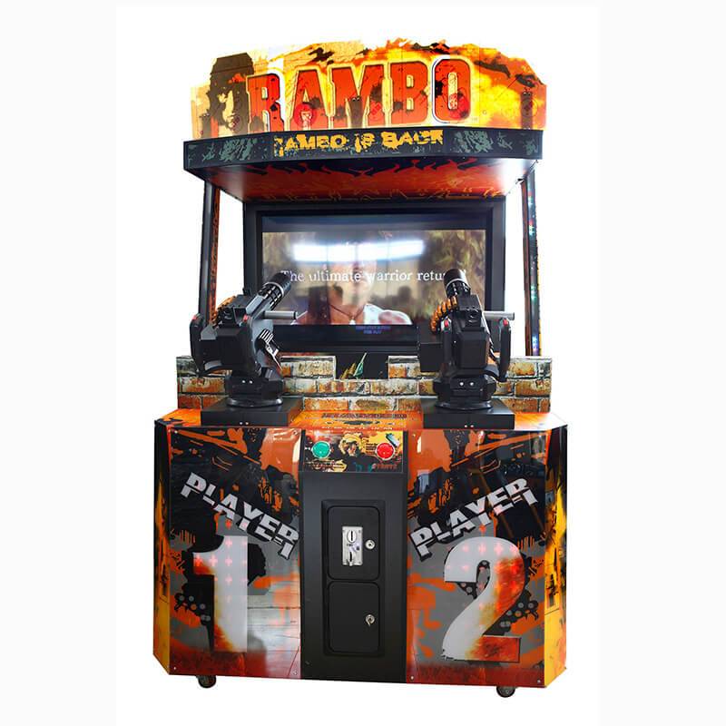 China wholesale Simulator Racing Game Machine - Coin Operated Video Games 55LCD Rambo Shooting Games Machine – Meiyi