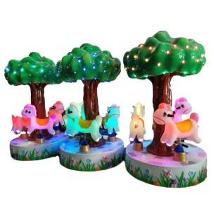 China coin operated little carousel for 3 players kiddie rides game machine factory and suppliers | Meiyi