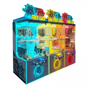 coin operated clamp prize game machine snack vending machine
