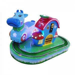 China Amusement park coin operated kiddy ride little cow train game machine factory and suppliers | Meiyi
