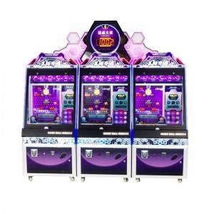 Coin operated ticket lottery game machine magic ball miracle push ball game machine