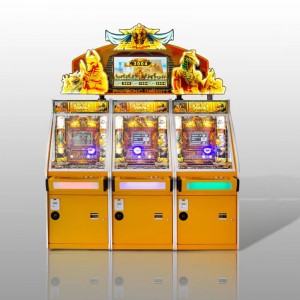 China Coin pusher game machine for 3 players Pharaonic Dynasty redemption ticket lottery game machine factory and suppliers | Meiyi