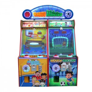 China coin operated happy athletes soccer game machine shooting basketball game machine lottery game machine factory and suppliers | Meiyi
