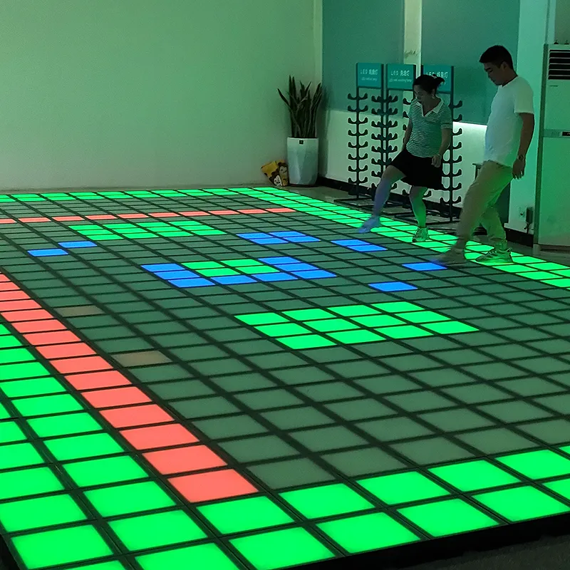 2023 New Arrival jump grid interactive game activate games led floor game