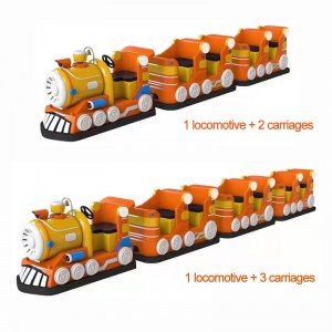 Theme park electric little train battery kiddie rides game machine for 12players
