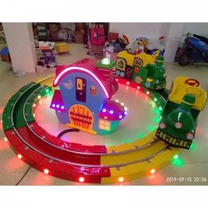 China whosale coin operated kiddy ride little train game machine for 4 players factory and suppliers | Meiyi