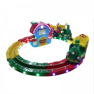 whosale coin operated kiddy ride little train game machine for 4 players