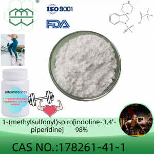 1-(metilsulfonil)spiro[indolin-3,4'-piperidin] toz istehsalçısı CAS No.: 178261-41-1 98,0% təmizlik min.maddələr üçün