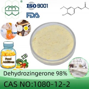 Dehydrozingerone ਪਾਊਡਰ ਨਿਰਮਾਤਾ CAS ਨੰਬਰ:1080-12-2 98% ਸ਼ੁੱਧਤਾ ਮਿਨ.ਪੂਰਕ ਸਮੱਗਰੀ ਲਈ