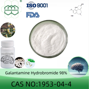 Galantamine Hydrobromide powder manufacturer  CAS No.: 1953-04-4 98% purity min. for supplement ingredients