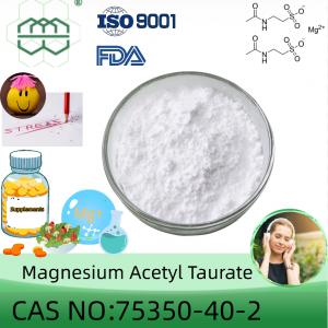 Magnesium Acetyl Taurate pulverprodusent CAS-nr.:75350-40-2 98 % renhet min.for tilskuddsingredienser