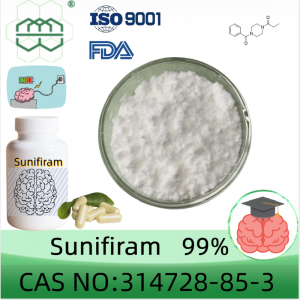Sunifiram-Pulverhersteller CAS-Nr.: 314728-85-3 99 % Reinheit min.für Ergänzungszutaten