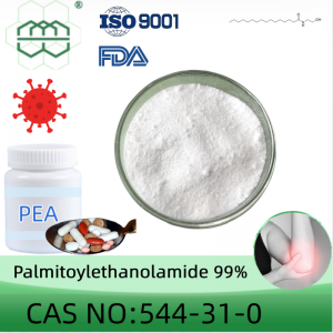 Palmitoyletanolamid (PEA) pulvertillverkare CAS-nr: 544-31-0 99% renhet min.för tilläggsingredienser