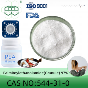 Produsen bubuk Palmitoylethanolamide (PEA Granule) CAS No.: 544-31-0 kemurnian 97% min.untuk bahan suplemen