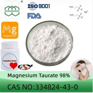 Magnesiumtauraattijauheen valmistaja CAS-nro: 334824-43-0 98 % puhtaus min.lisäaineosille