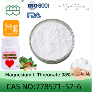 Magnesium L-Threonate prášok výrobca CAS No.: 778571-57-6 98% čistota min.pre doplnkové zložky