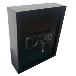 Elektroniskais atslēgu seifs, atslēgu slēdzenes kastes, slēdzenes kastes atslēgu glabātuve, atslēgu uzglabāšanas slēdzenes kaste, atslēgu seifs, atslēgu skapja slēdzenes kaste, atslēgu turētāja kaste, atslēgu seifs ārā, atslēgu glabāšanas slēdzenes kaste SKS-EQ ar 62 atslēgām melna