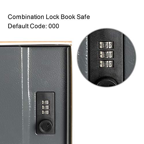 Firm Simulation Custom Book Safe Strong Secret Book Safe Box With Combination Lock For Jewelry Money Safe Books