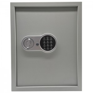 SCHLÜSSELSCHLOSS-SAFE, Schlüsselschrank-Schließkasten, Schlüsselkasten-Wandmontage, Metall-Schlüsselschrank-Schließkasten, Schlüsselhalter-Schließkasten, Schlüssel-Organizer, sichere Aufbewahrungsbox SKS-EF mit 71 Schlüsseln grau