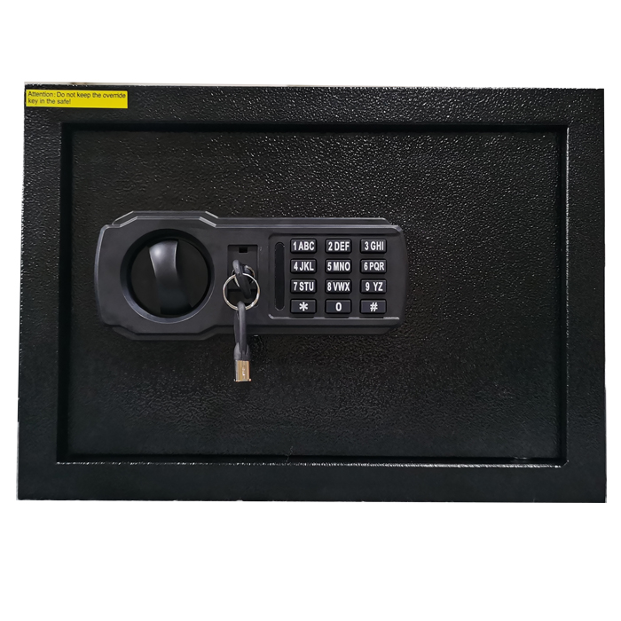 Zidni sef s ormarićem za ključeve, elektronički sef za ključeve, sigurnosni sef za zidnu montažu, kutije za ključeve, čelična sigurnosna brava za ormarić, upravljanje ključevima, kutija za zaključavanje za pohranu ključeva, ormarići za ključeve SKS-EQ s 41 ključem crne boje.