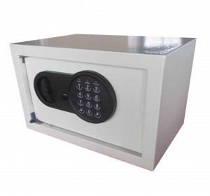 Elektronisk digital säkerhetsbox i stål med LED-knappsats och 2 manuella nycklar SEF-serien