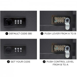جعبه های قفل کلید، صندوق امانات کلید، جعبه قفل کلید با قفل ترکیبی، جعبه قفل امنیتی کابینت فولادی، جعبه نگهدارنده کلید، جعبه کابینت امنیتی کلید فولادی، سری SKC
