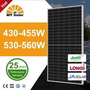 [HOT] 530~560W My Solar/Longi/Ja/Jinko/Trina Monocrystalline Solar Panel