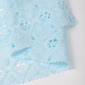 sweet design 140gsm fashion High quality flower Lace Jacquard fabric for dress