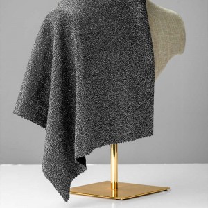 Polyester Spandex Lurex Knitted With Metallic Yarn Lurex terry Metallic Fabric For Dress