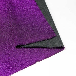 Elastic Glitter colorful metallic lurex single jersey brocade knit fabric
