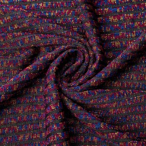 Colorful shiny silk lurex rib metallic nylon rib fabric 180gsm