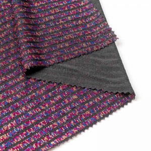 Colorful shiny silk lurex rib metallic nylon rib fabric 180gsm