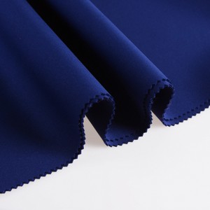 380GSM  95% Polyester 5% Spandex Plain Dyed High Colorfastness Scuba Fabric