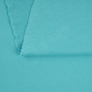 Plain Dyed 320gsm Cotton French Terry Hoodies Fabric For Sweater And Sportswear