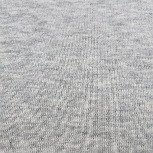 Melange Thick French Terry Hoodies Cloth Fabric Supplier 85%Cotton 15%Polyester French Terry Loop Fabric