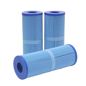 Pleated 17 3/8 inch length swimming pool and spa pool pump cartridge filter C-8409