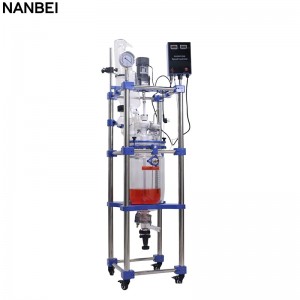 10L double layer jacketed glass reactor
