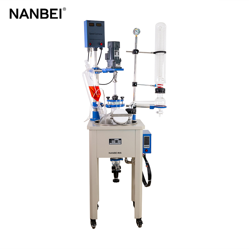 Double Layer Jacketed Glass Reactor - 50L single layer glass reactor – NANBEI