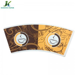 PE Coated Paper Cup Fans For Coffee Cup
